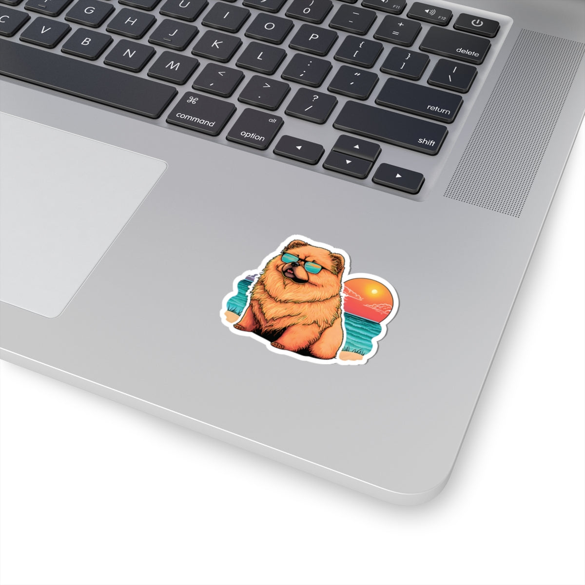 Chow Chow Sunset Beach Sticker