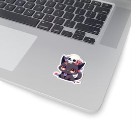 Kawaii Goth Cat Sticker