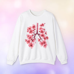 Lung Anatomy Sakura Sweatshirt