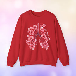 Lung Anatomy Sakura Sweatshirt