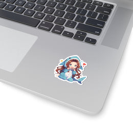 Aerith Cute Shark Sticker