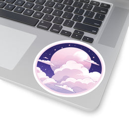 Pastel Moon Clouds Sticker