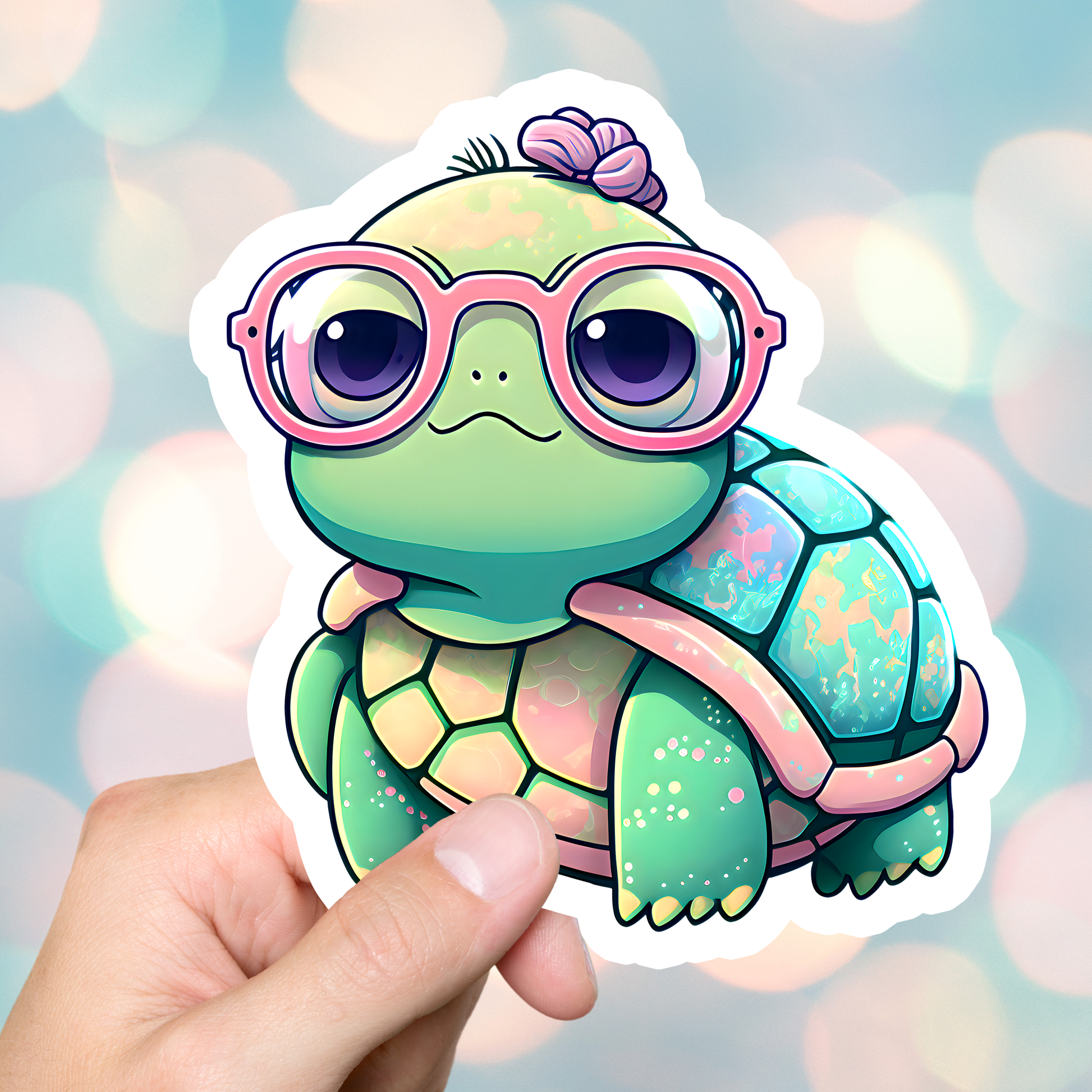 Cute Chibi Turtle Sticker