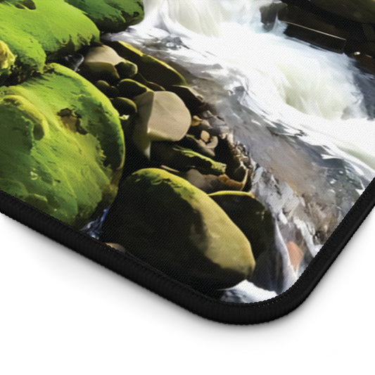 Mossy Forest River Desk Mat