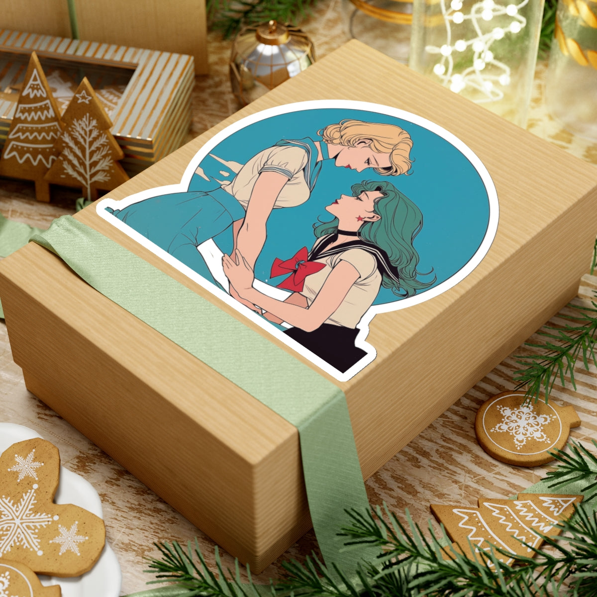 Michiru and Haruka Vintage Sticker