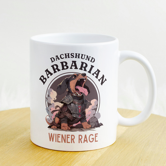 Dachshund Barbarian DND Mug