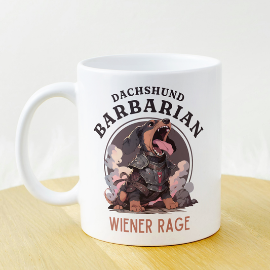 Dachshund Barbarian DND Mug