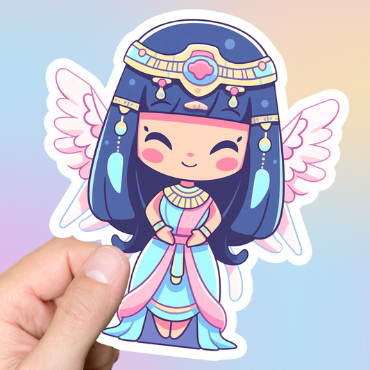 Kawaii Isis Egyptian Goddess Sticker