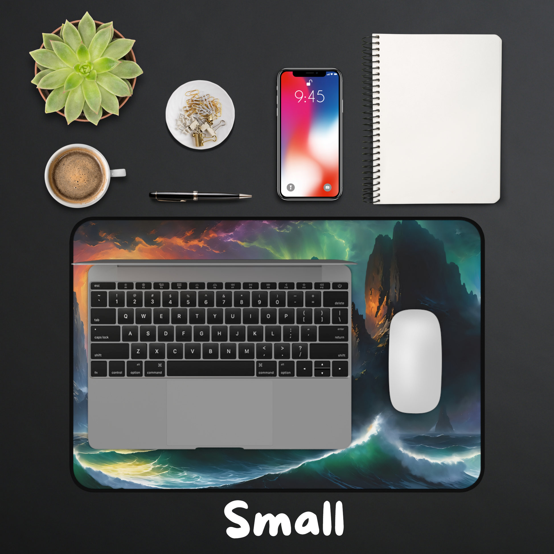 Ship Stormy Sea Desk Mat Gaming Mouse