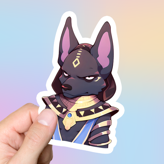 Anubis Egyptian God Sticker