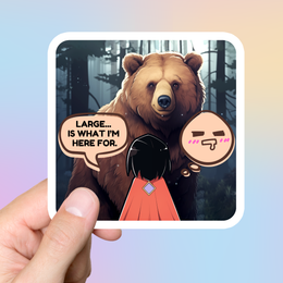 Halsin Bear Untamed Romance Sticker