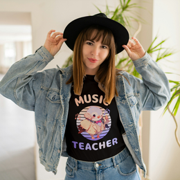 Music Teacher Bird Gift T-Shirt