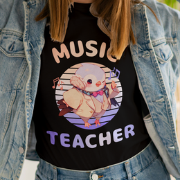 Music Teacher Bird Gift T-Shirt