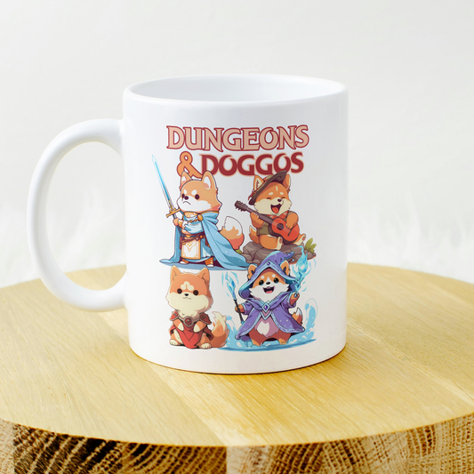 Dungeons and Doggos DND Mug