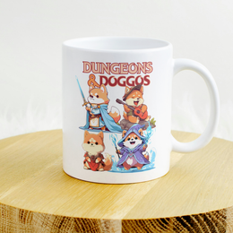 Dungeons and Doggos DND Mug