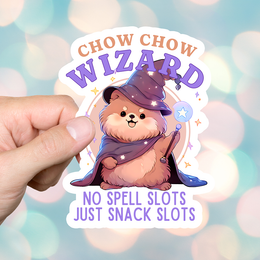 Chow Chow Wizard Sticker