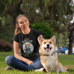 Corgi Druid DND T-Shirt