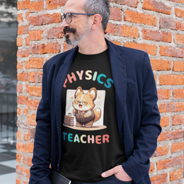 Physics Teacher Corgi Gift T-Shirt