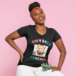 Physics Teacher Corgi Gift T-Shirt