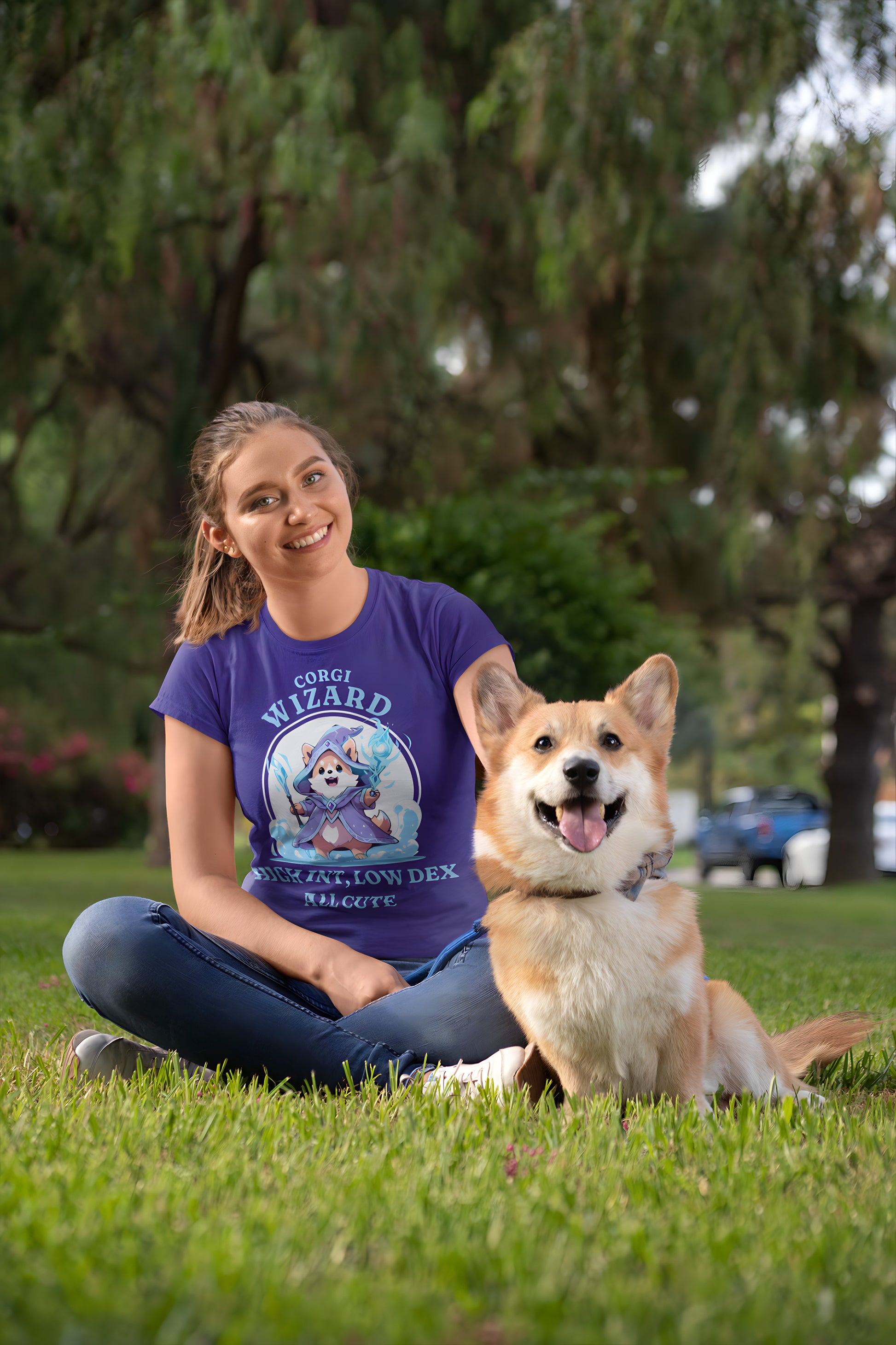 Corgi DND Wizard T-Shirt