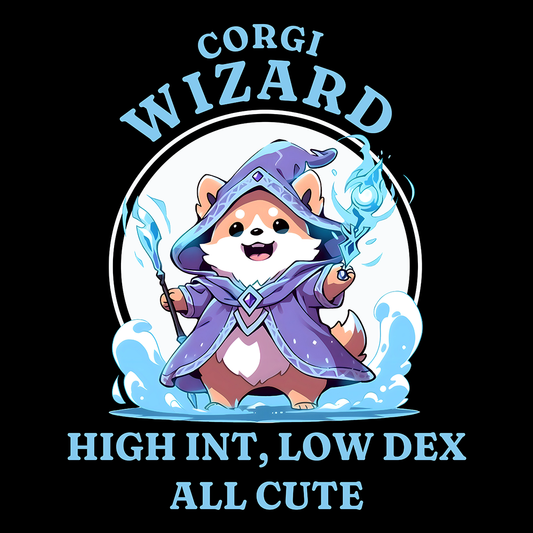 Corgi DND Wizard T-Shirt