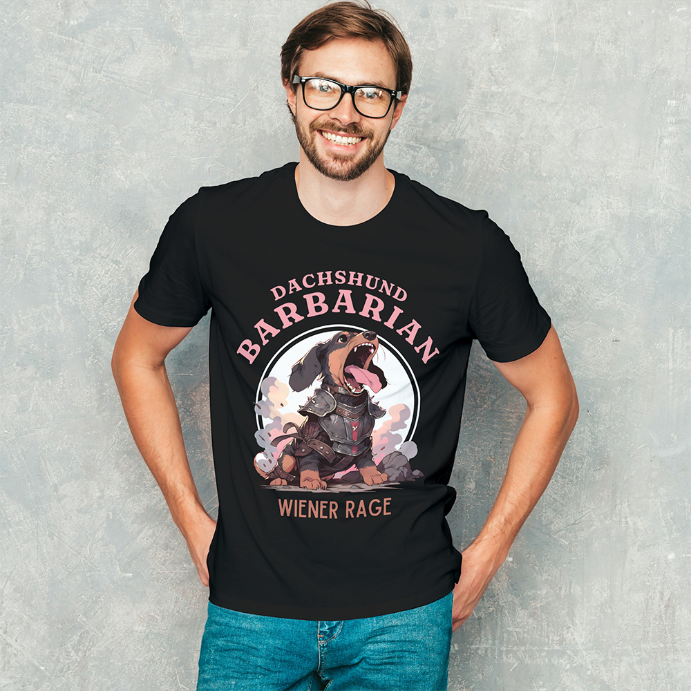 Dachshund Barbarian Wiener Rage T-Shirt