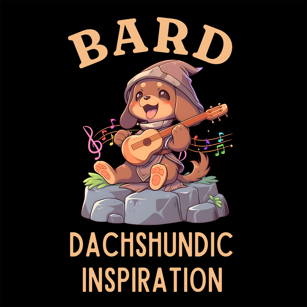 Dachshund Bard Dachshundic Inspiration T-Shirt