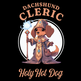 Dachshund Cleric Holy Hot Dog T-Shirt