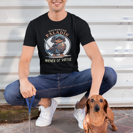 Dachshund Paladin Wiener of Virtue T-Shirt