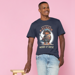 Dachshund Paladin Wiener of Virtue T-Shirt