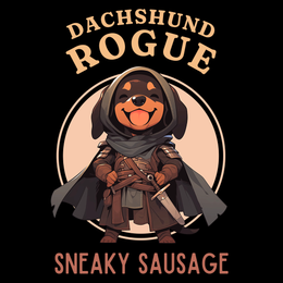 Happy Dachshund Rogue Sneaky Sausage T-Shirt