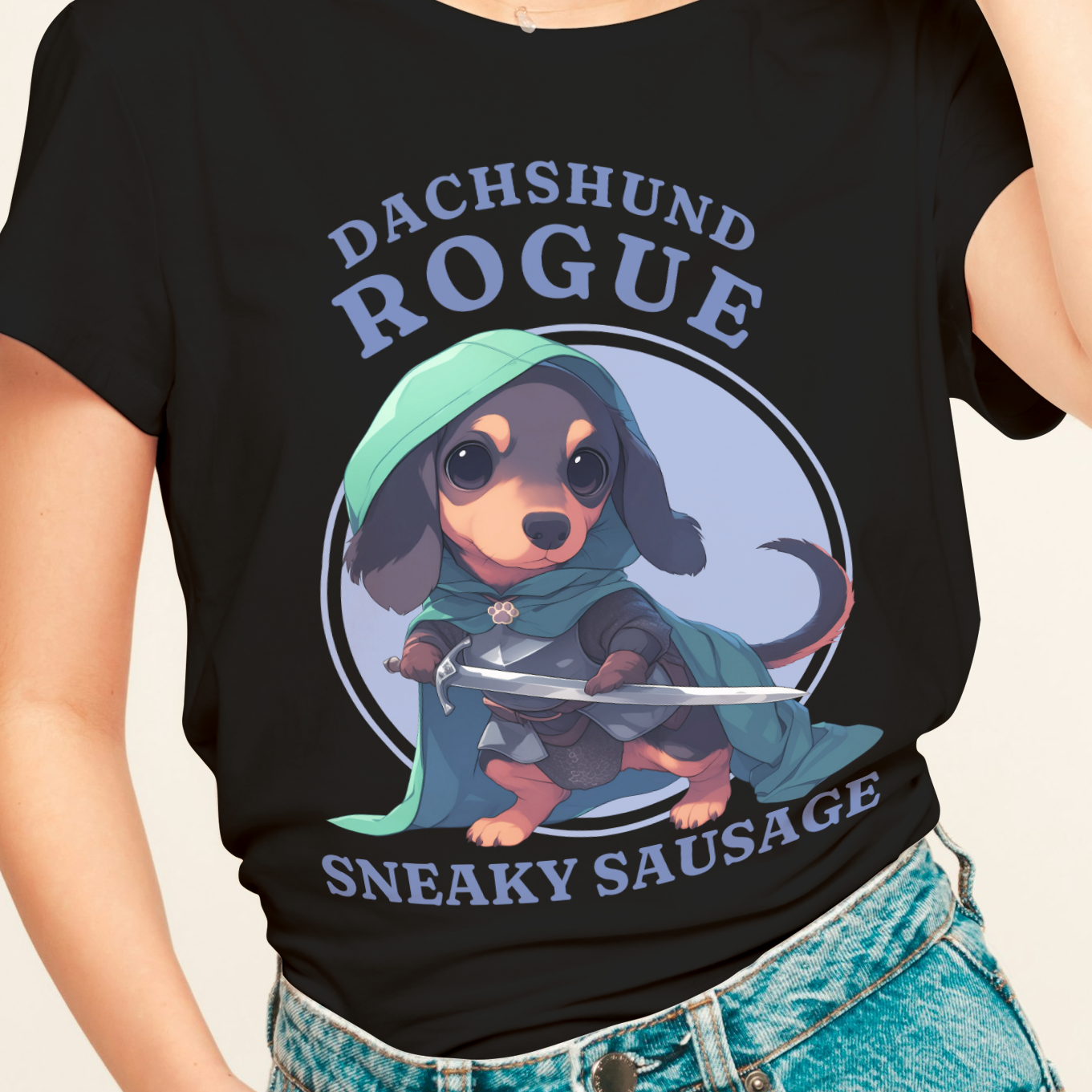 Dachshund Rogue Sneaky Sausage T-Shirt