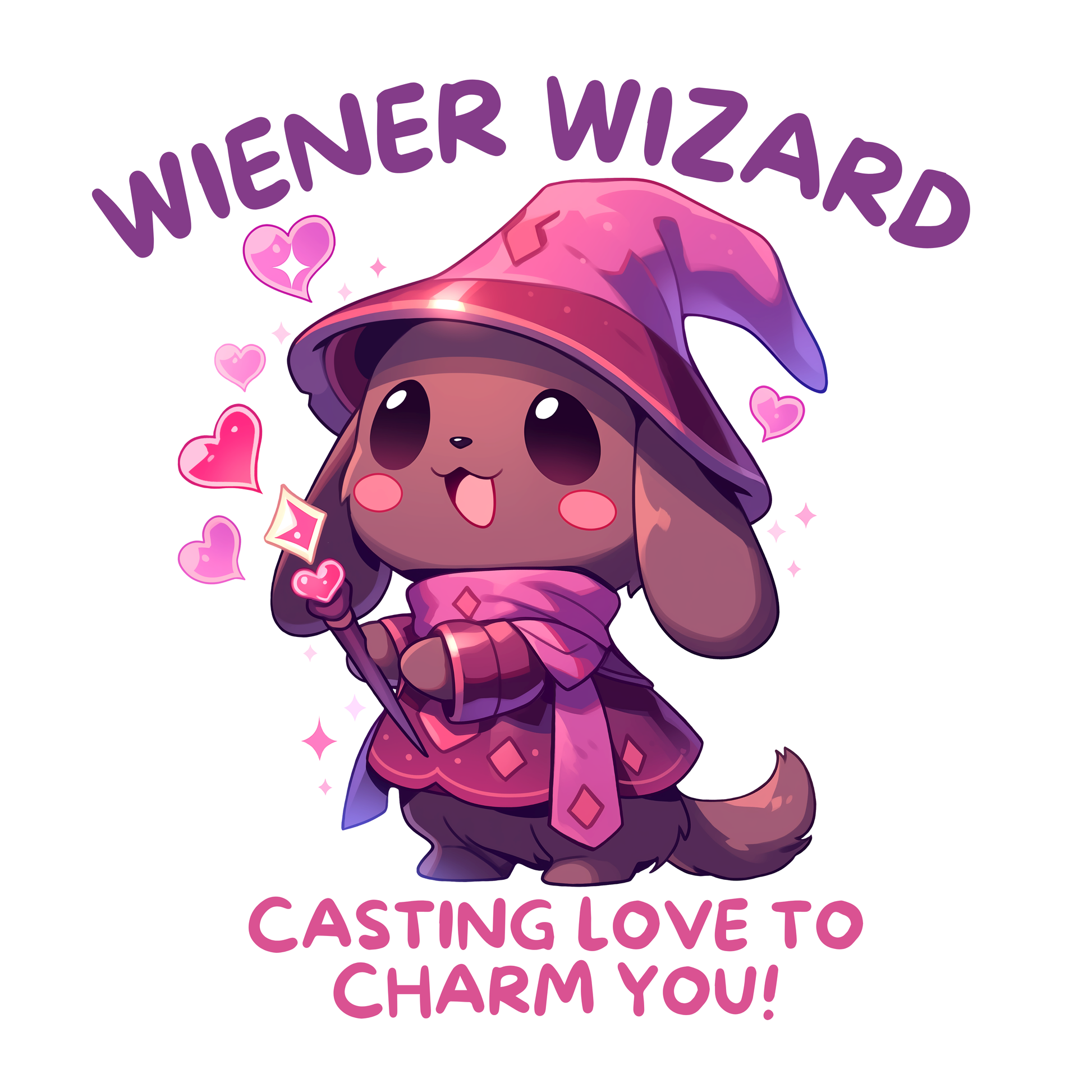 Wiener Wizard Valentines T-Shirt