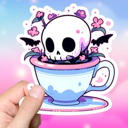 Death and Tea Sticker