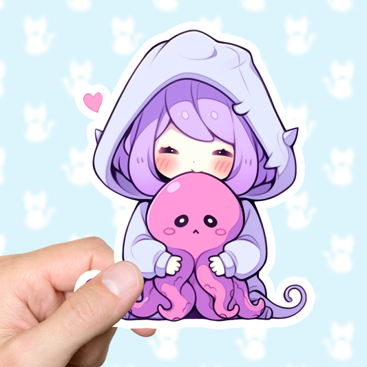 Kawaii Cthulhu Friend Sticker