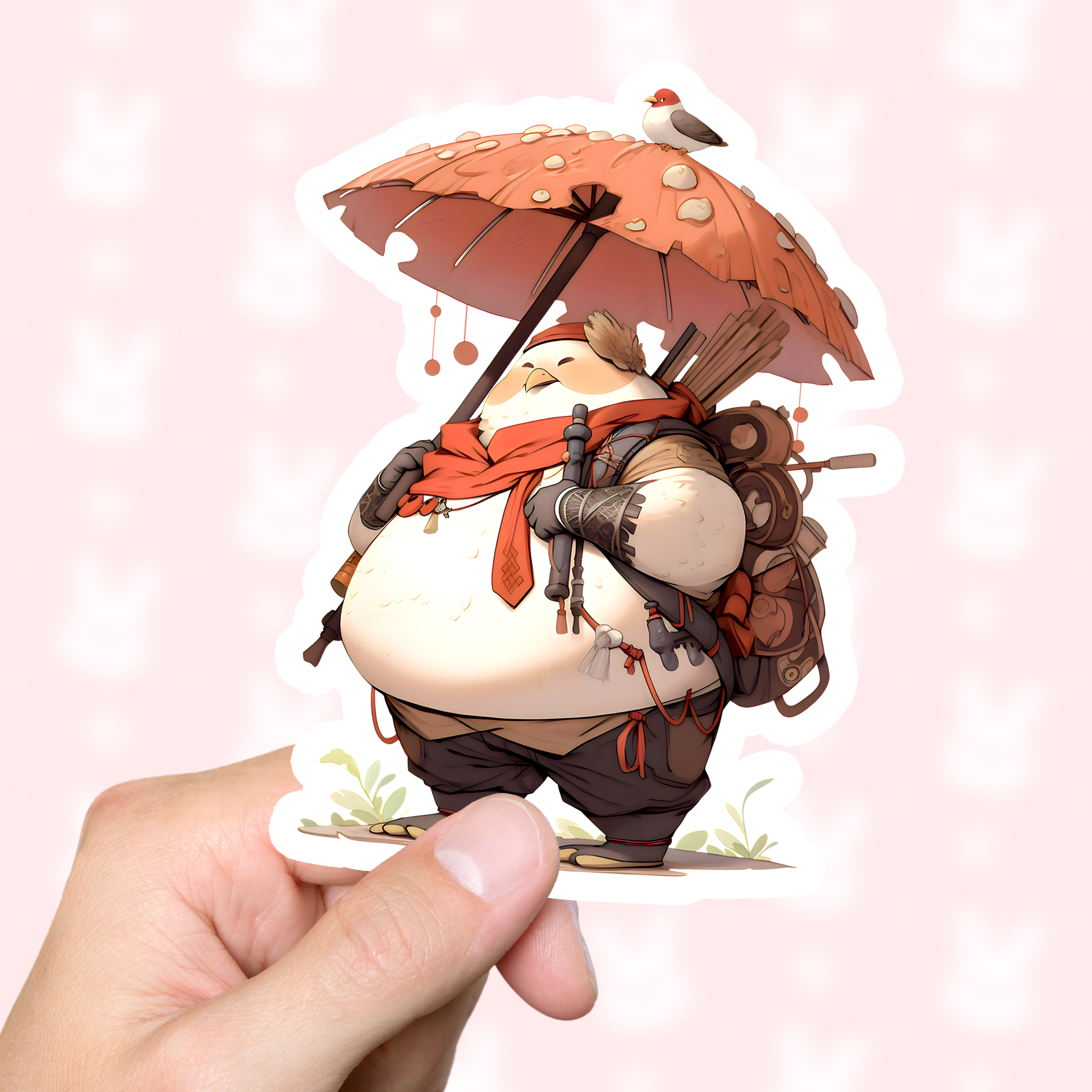 Mushroom Man Anime Sticker