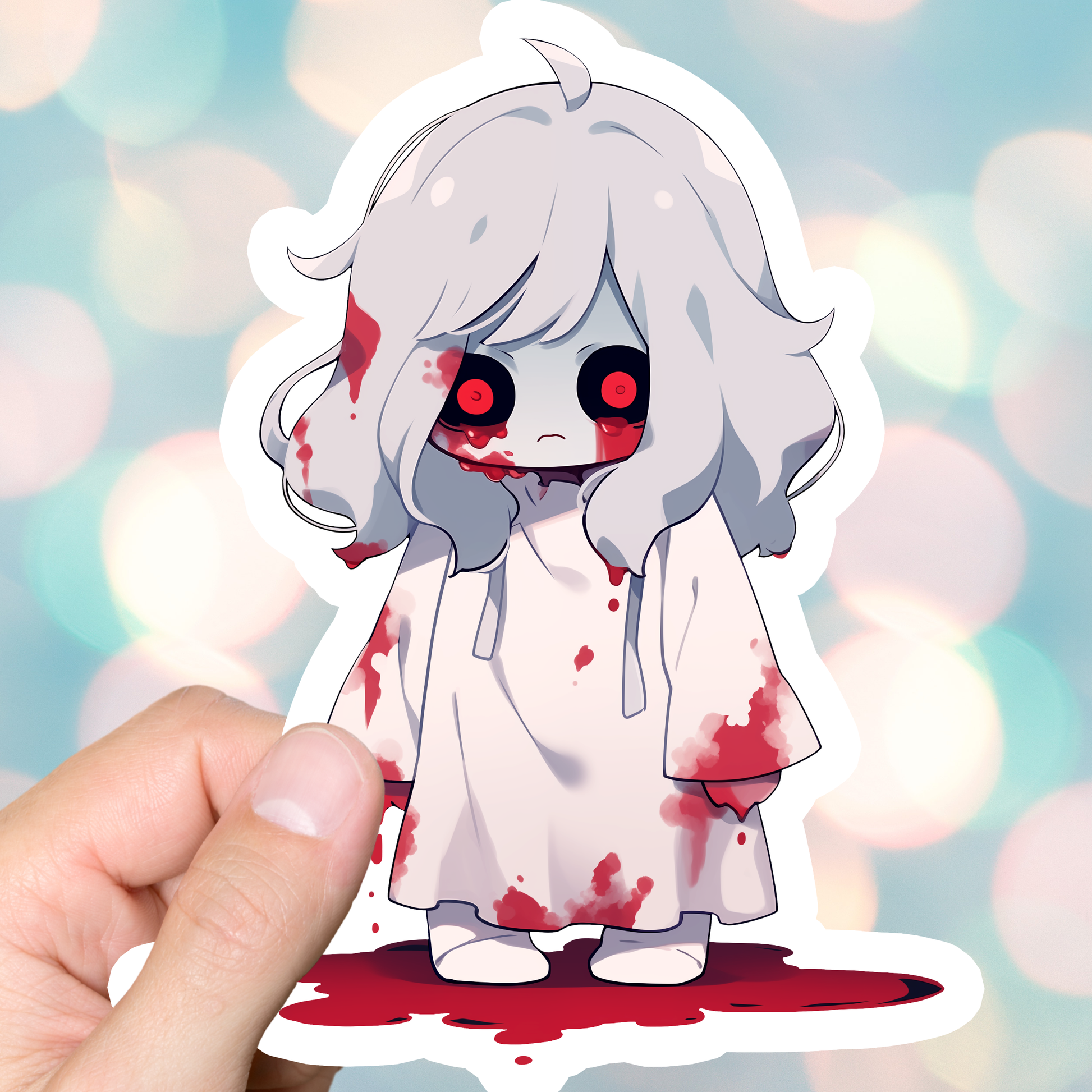 Horror Ghost Girl Sticker