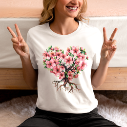 Cherry Blossom Heart T-Shirt