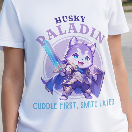 Husky Paladin Cuddles T-Shirt