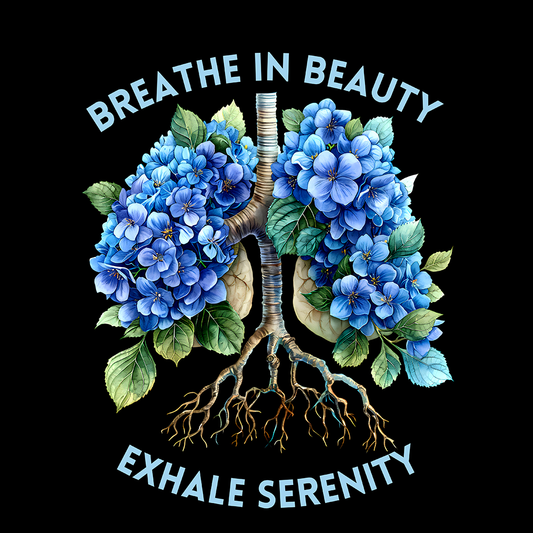 Hydrangea Lungs Anatomy T-Shirt