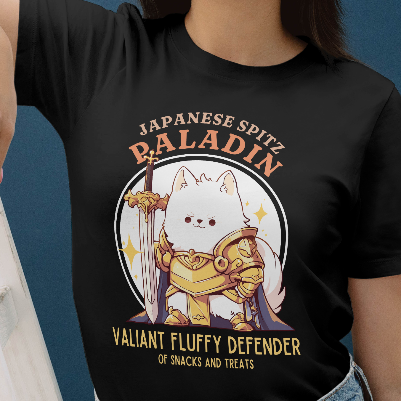 Japanese Spitz Paladin DND T-Shirt