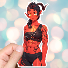 Karlach Barbarian BG3 Sticker