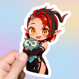 Karlach Blue OwlBear Sticker