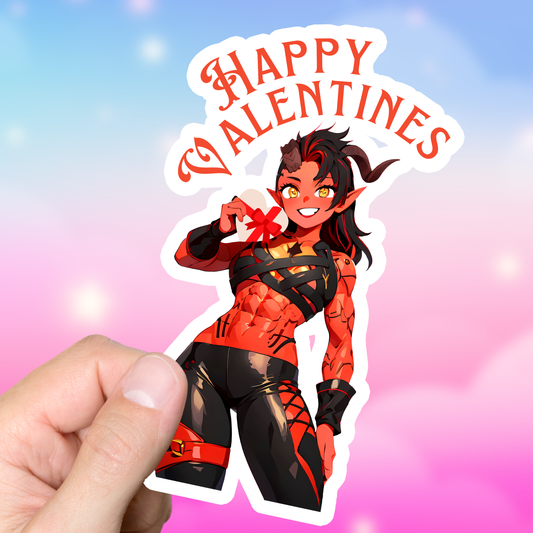 Karlach Cute Valentines Day Sticker