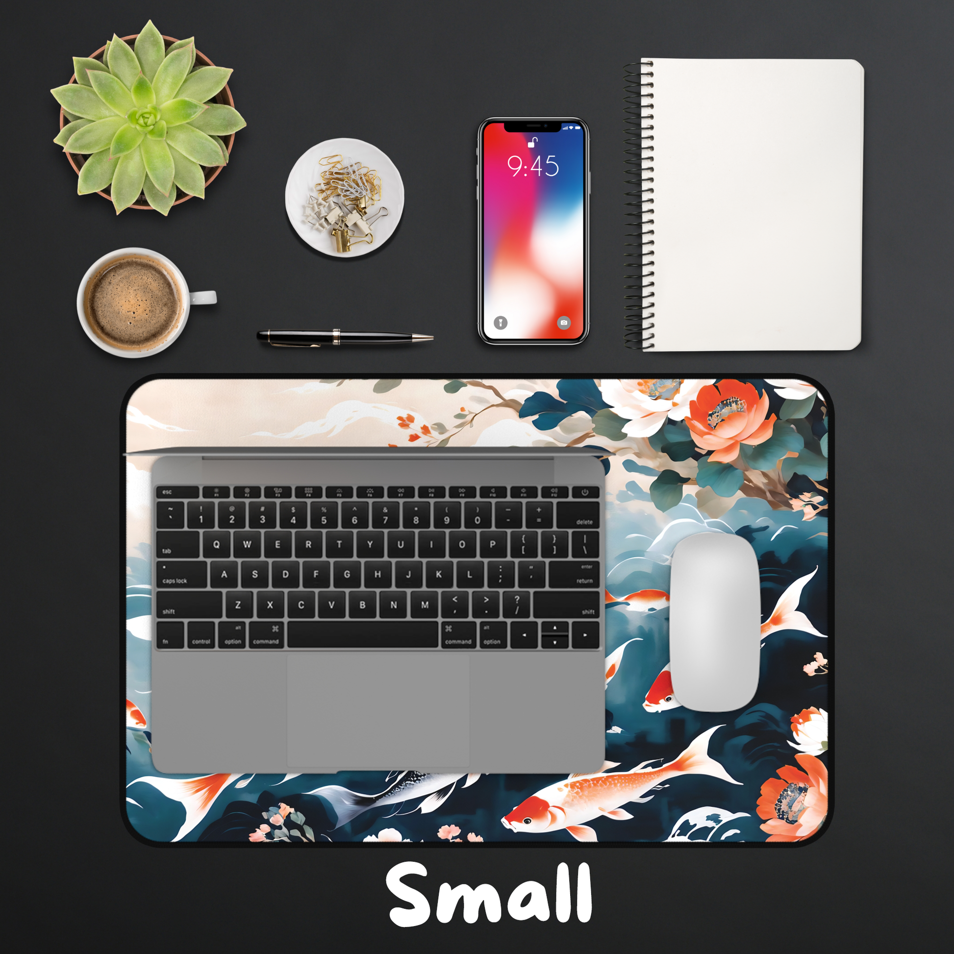 Japanese Koi Fish Desk Mat