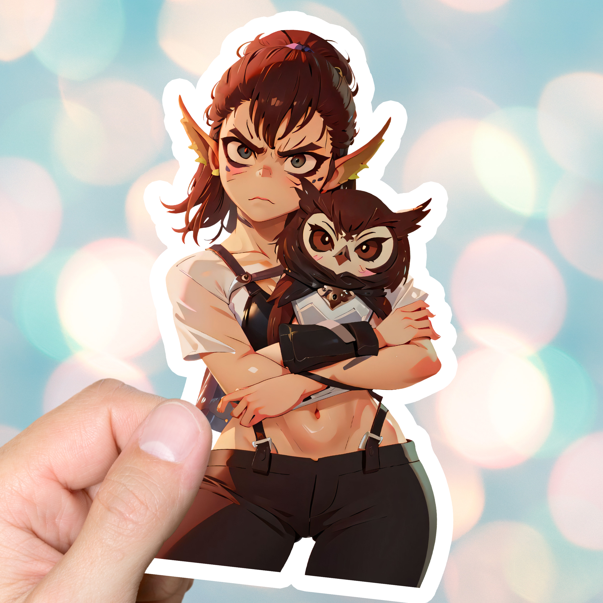 Cute Lae'zel OwlBear Sticker