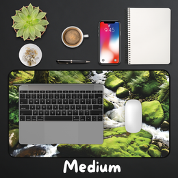 Mossy Forest River Desk Mat