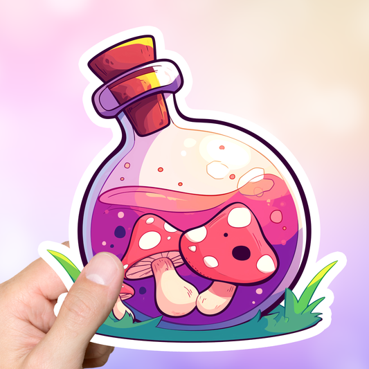 Mushroom Potion Sticker