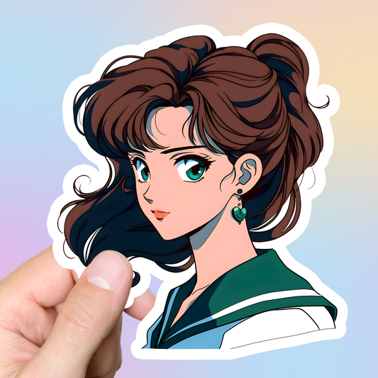 Sailor Jupiter Retro Sticker