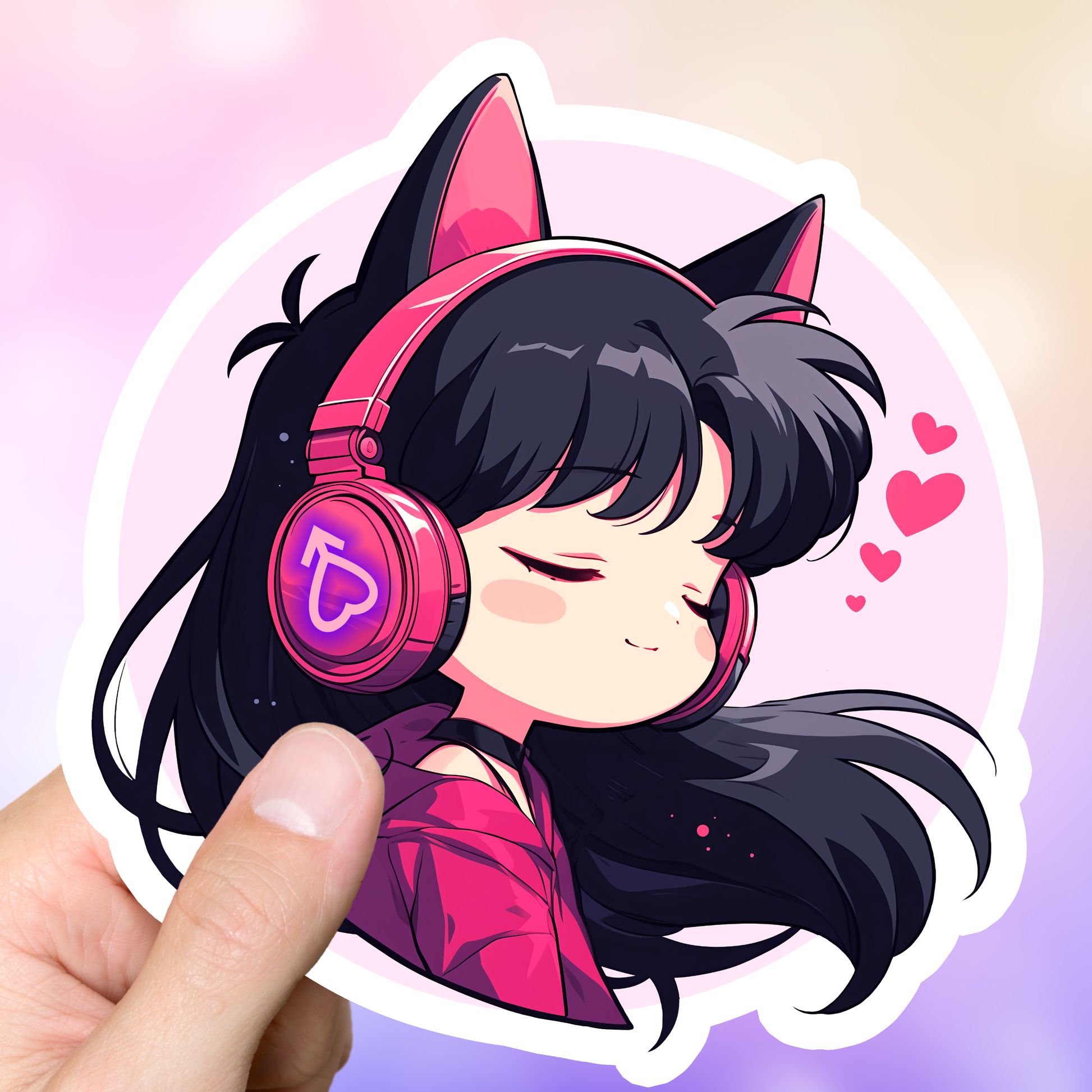 Rei Hino Chibi Lofi Sticker